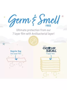   Angelcare Odour Seal 3db-os pelenkatároló utántöltő, OUTLET termék