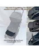 Lábtartó Babyzen Yoyo babakocsihoz-fekete, OUTLET termék