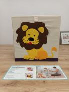 Future Founder összecsukható tárolódoboz 33x33x33cm-oroszlán, OUTLET termék