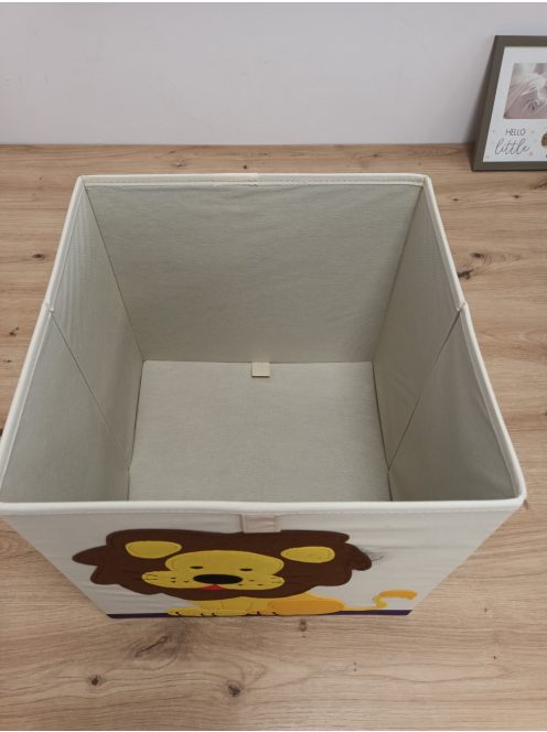 Future Founder összecsukható tárolódoboz 33x33x33cm-oroszlán, OUTLET termék