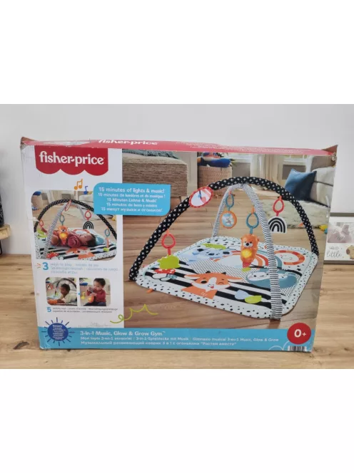 Fisher-Price Glow & Grow 3 az 1-ben játszószőnyeg, OUTLET termék