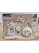 Suavinex 4 részes újszülött ajándékszett-cumi, csipesz,lánc, rágóka, OUTLET termék