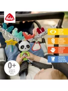 Fehn plüss babakocsi lánc-panda, OUTLET termék