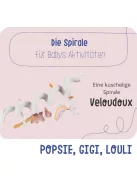 Noukie's plüss spirál babakocsi játék, OUTLET termék