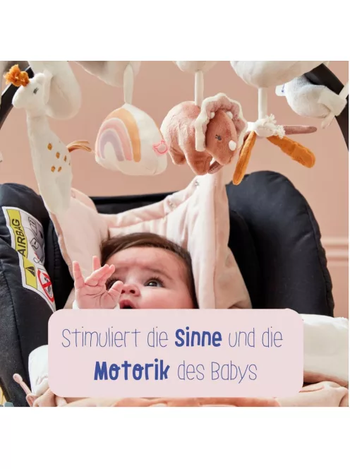 Noukie's plüss spirál babakocsi játék, OUTLET termék
