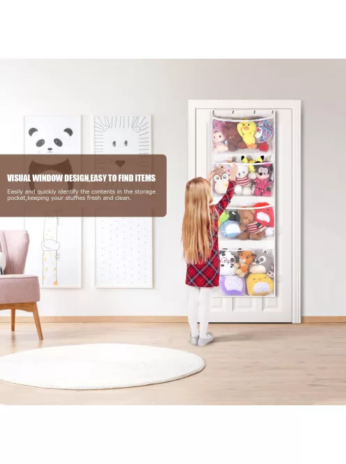 Visator zsebes tároló ajtóra, 168 x 59 cm, OUTLET termék