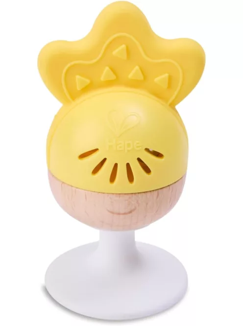 Hape 3db-os csörgő-rágóka szett tapadókoronggal, OUTLET termék