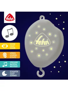  Fehn zenélő forgóhoz zenélő alkatrész és éjjeli fény, OUTLET termék