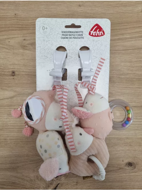 Fehn Feehnland plüss babakocsi csörgőlánc, OUTLET termék
