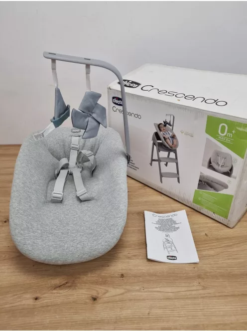 Chicco Crescendo etetőszékre tehető pihenőszék-szürke, OUTLET termék