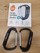 Baby Uma XL 2 db babakocsi akasztó, karabiner, OUTLET termék