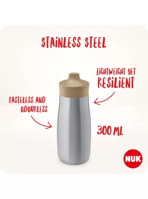 Nuk Mini-Me rozsdamentes acél itató-300ml, OUTLET termék