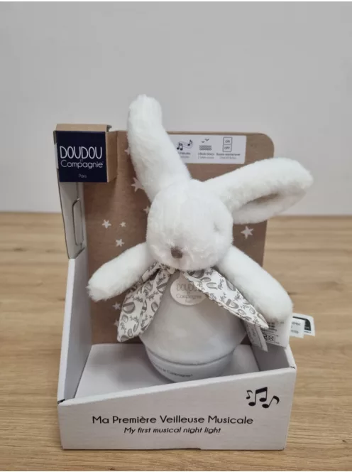 Doudou Nyuszi zenélő éjszakai fény, OUTLET termék