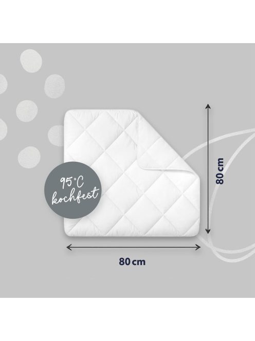 Julius Zöllner higéniai paplan, Oeko-Tex, 80x80 cm, 95 fokon mosható, OUTLET termék