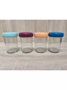 Babymoov üveg bébiétel tároló edények 4x160ml, OUTLET termék