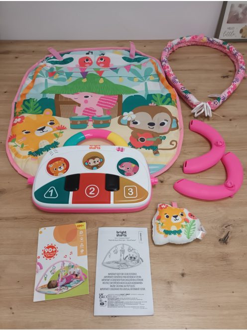 Bright Starts 4 az 1-ben interaktív játszószőnyeg Groovin' Kicks, OUTLET termék