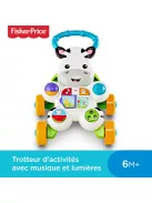Fisher-Price Zebra járássegítő NÉMET nyelvű OUTLET termék