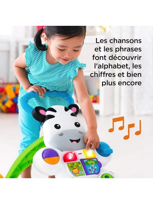 Fisher-Price Zebra járássegítő NÉMET nyelvű OUTLET termék