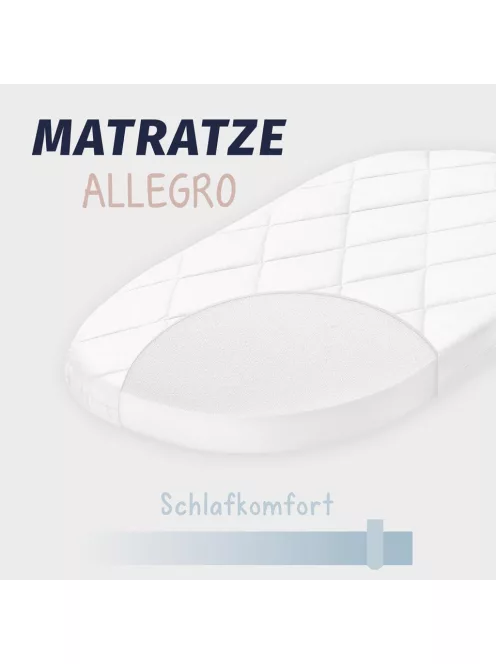 Julius Zöllner Allegro matrac babakocsiba 78x36 cm, OUTLET termék