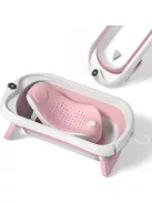 Superbe Bebe Összecsukható babakád babatartóval 80x49cm-pink, OUTLET termék