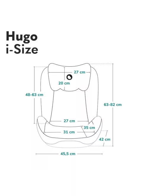 LIONELO HUGO I-SIZE gyerekülés 100-150cm OUTLET termék