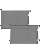 Derimkcoa 2 db 0-140 cm-es behúzható gyermekbiztonsági kapu - szürke, OUTLET termék