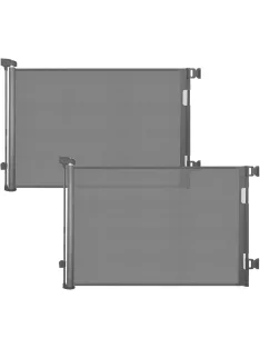   Derimkcoa 2 db 0-140 cm-es behúzható gyermekbiztonsági kapu - szürke, OUTLET termék