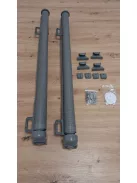 Derimkcoa 2 db 0-140 cm-es behúzható gyermekbiztonsági kapu - szürke, OUTLET termék