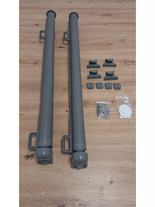 Derimkcoa 2 db 0-140 cm-es behúzható gyermekbiztonsági kapu - szürke, OUTLET termék