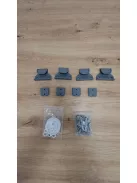 Derimkcoa 2 db 0-140 cm-es behúzható gyermekbiztonsági kapu - szürke, OUTLET termék