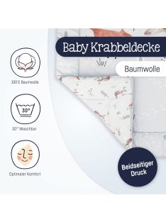   Julius Zöllner 95x135cm-es pamut kúszótakaró, OUTLET termék