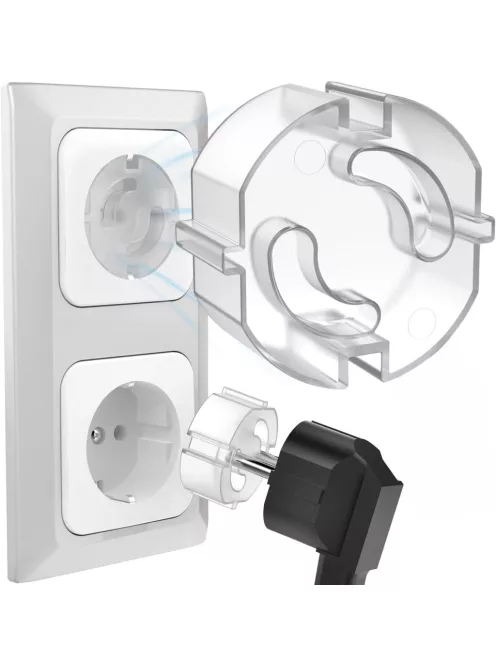 Homery gyermekbiztonsági konnektorvédő szett, 12 db-os, OUTLET termék