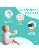 Homery gyermekbiztonsági konnektorvédő szett, 12 db-os, OUTLET termék