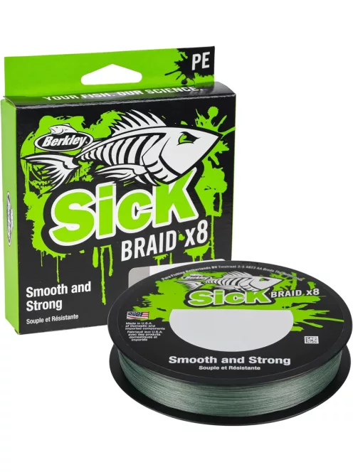 Berkley Sick Braid 8 szálas fonott horgászzsinór 0,06mm 5,4kg, 150m OUTLET termék