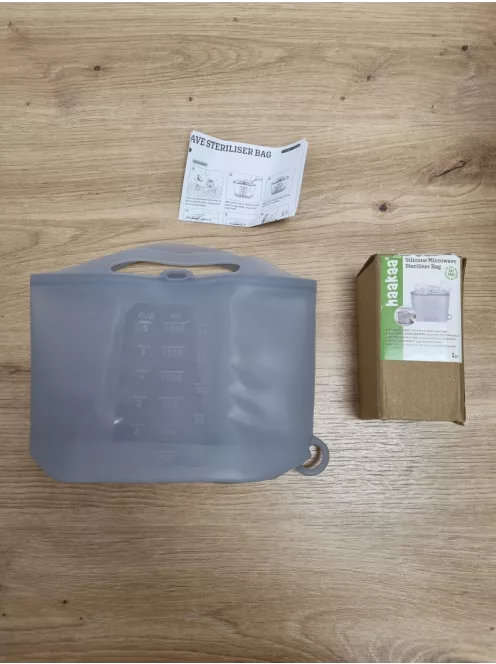 Haakaa szilikon sterilizáló tasak mikróhullámú sütő, OUTLET termék