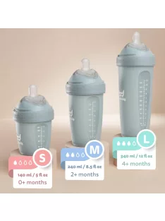   Herobility 2 db-os Anti-Colic cumisüvegek 140 ml, OUTLET termék