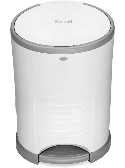 Korbell mini pelenkázó kuka 9L fehér- Outlet termék