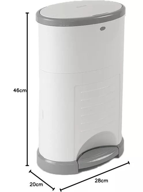 Korbell mini pelenkázó kuka 9L fehér- Outlet termék