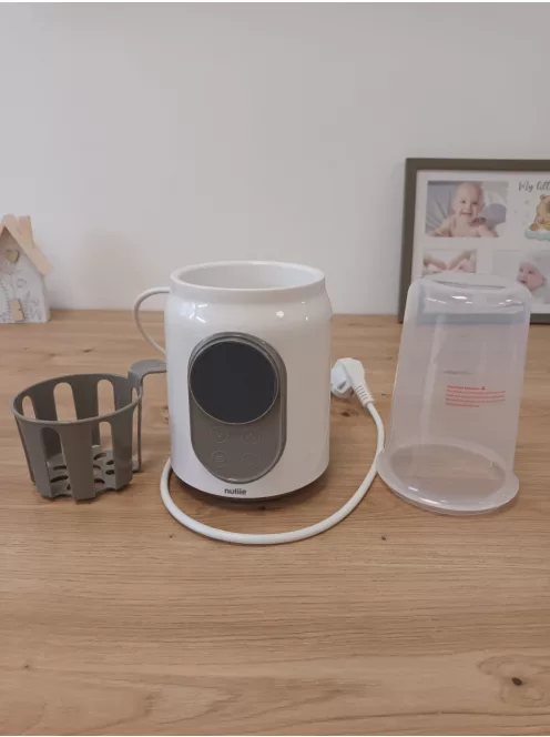Nuliie 10-in-1 elektromos cumisüveg-melegítő babáknak, intelligens hőmérséklet-szabályozással és automatikus kikapcsolással,  OUTLET termék