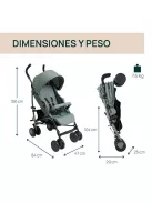 Chicco Echo Lite kompakt esernyőre csukható babakocsi - zöld, OUTLET termék