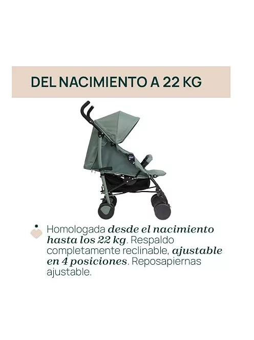 Chicco Echo Lite kompakt esernyőre csukható babakocsi - zöld, OUTLET termék