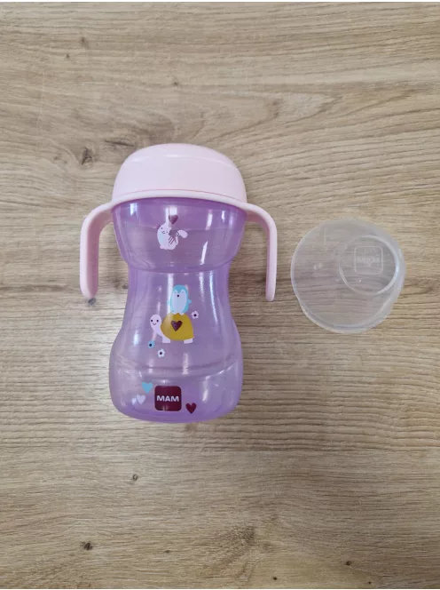 MAM Fun to Drink Night 270ml Girl csöpögésmentes csőrös itatópohár - OUTLET termék