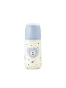 Suavinex 270 ml-es cumisüveg SX Pro fiziológiás szilikon cumival, közepes átfolyású antikolikás cumisüveg - OUTLET termék