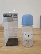 Suavinex 270 ml-es cumisüveg SX Pro fiziológiás szilikon cumival, közepes átfolyású antikolikás cumisüveg - OUTLET termék