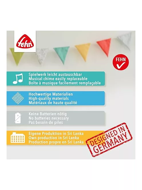 Fehn Mini felhúzós zenélő Vidra - OUTLET termék