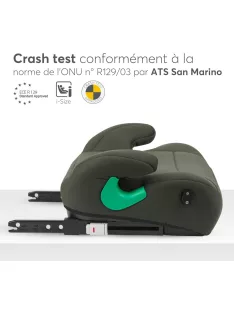   KikkaBoo I-Pop i-Size Isofix ülésmagasító pohártartóval -zöld, OUTLET termék