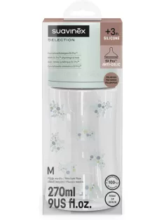 Suavinex SX Pro 270ml-es cumisüveg M, 3+hó, OUTLET termék