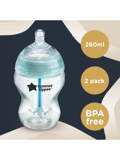 Tommee Tippee Anti-Colic cumisüveg szett 0+, 2x260ml, OUTLET termék