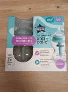 Tommee Tippee Anti-Colic cumisüveg szett 0+, 2x260ml, OUTLET termék
