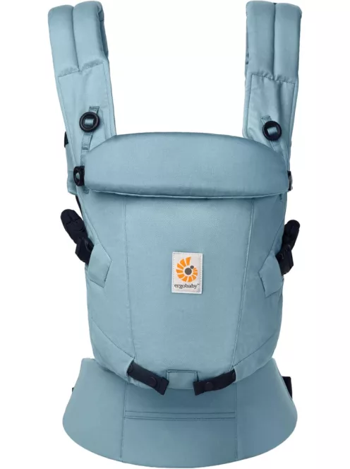 Ergobaby Adapt SoftTouch gyapjú babahordozó, 3 pozíció, 3,2-20,4 kg-Slate Blue, OUTLET termék